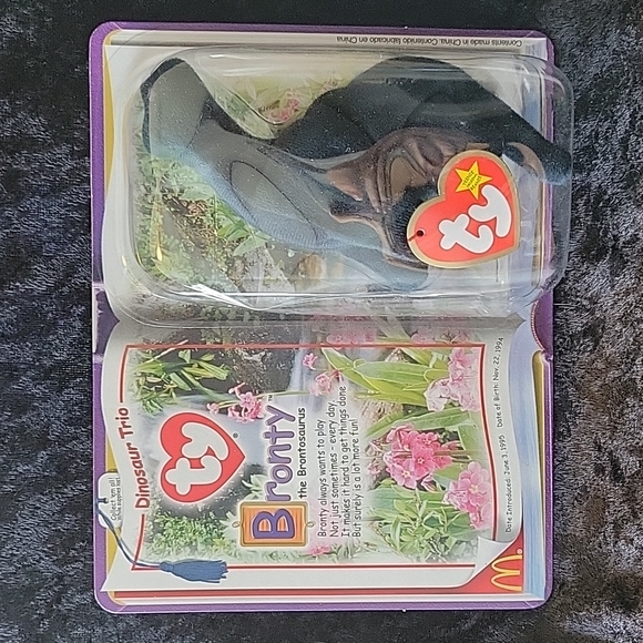 TY 2000 McDonald's Bronty the Brontosaurus - Picture 1 of 6